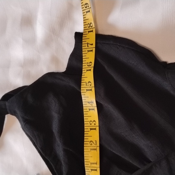 Inc. Womans Deep Black Shoulder Straps, V-Neck Mini Dress, Size L, NWT - Picture 8 of 14